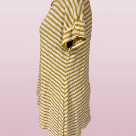 Mustard Stripe Sharkbite Shirt   (2) - Picture 3 of 11